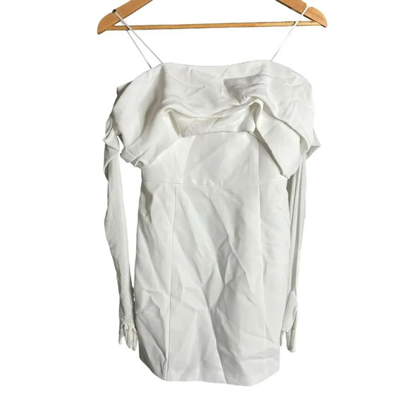 Amanda Uprichard Jania Dress Ivory White Size S - Picture 4 of 7